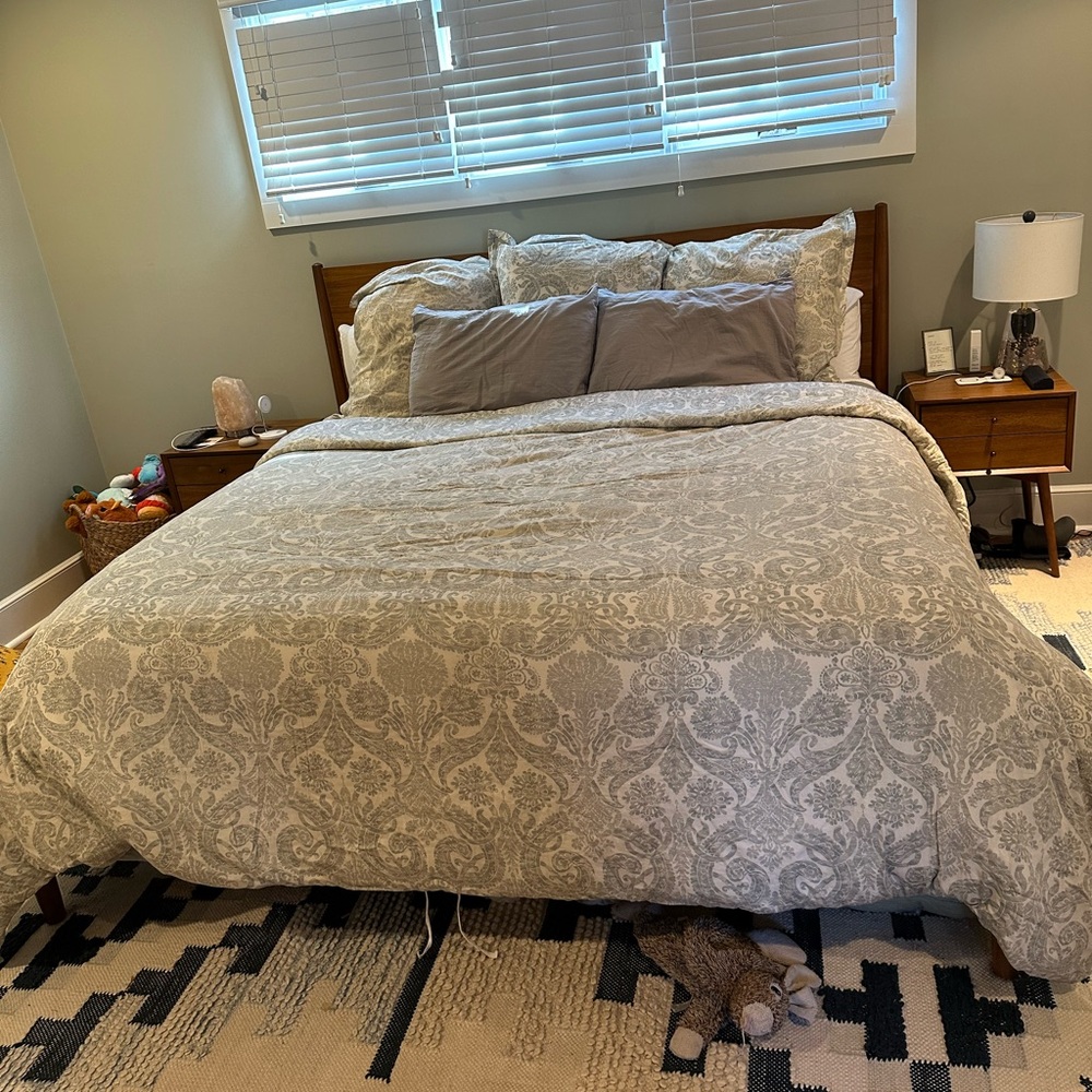 Pottery Barn King Duvet, Insert, Shams
